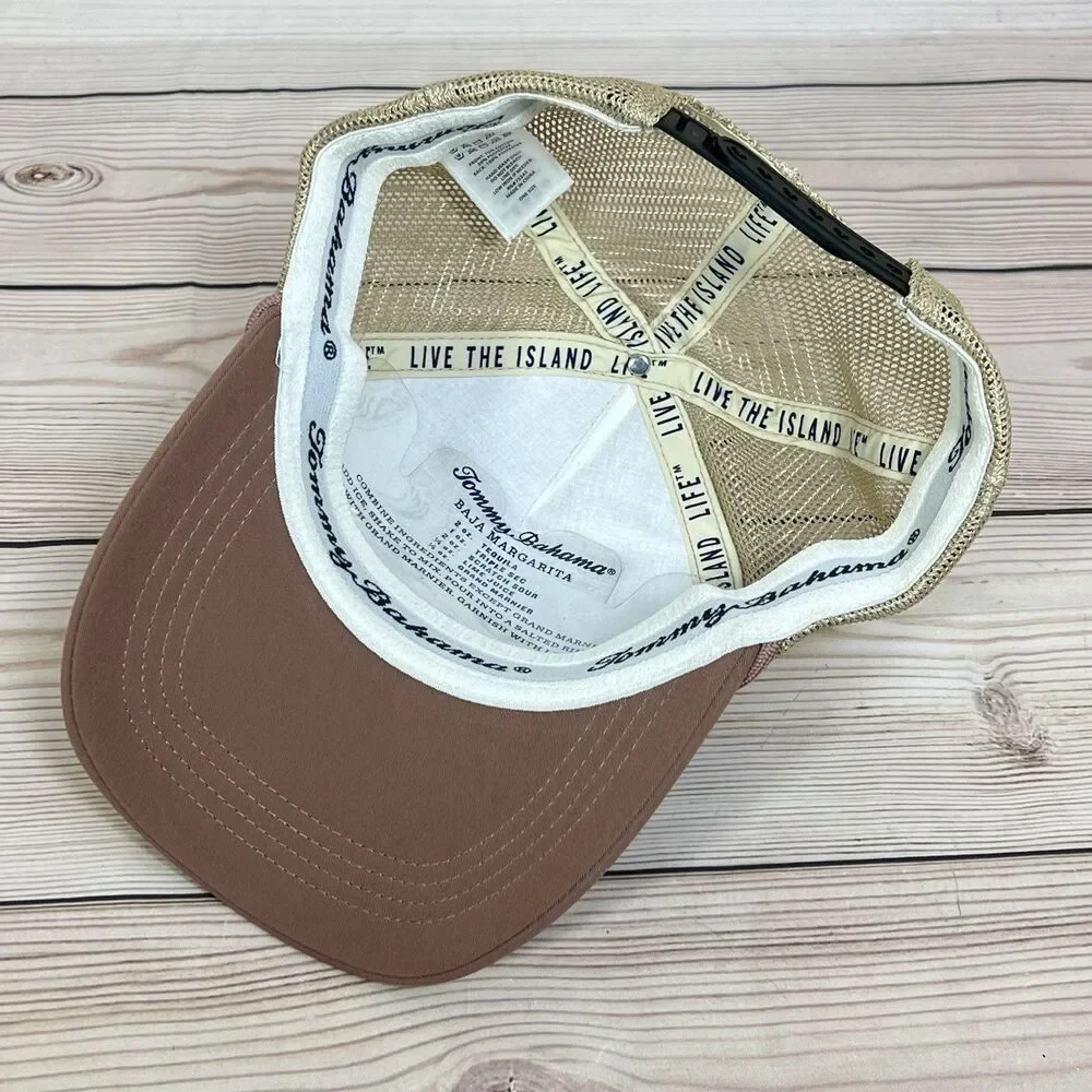 NEW Tommy Bahama Trucker Hat Tip Your Cap Baja Margarita Recipe Snapback Muave